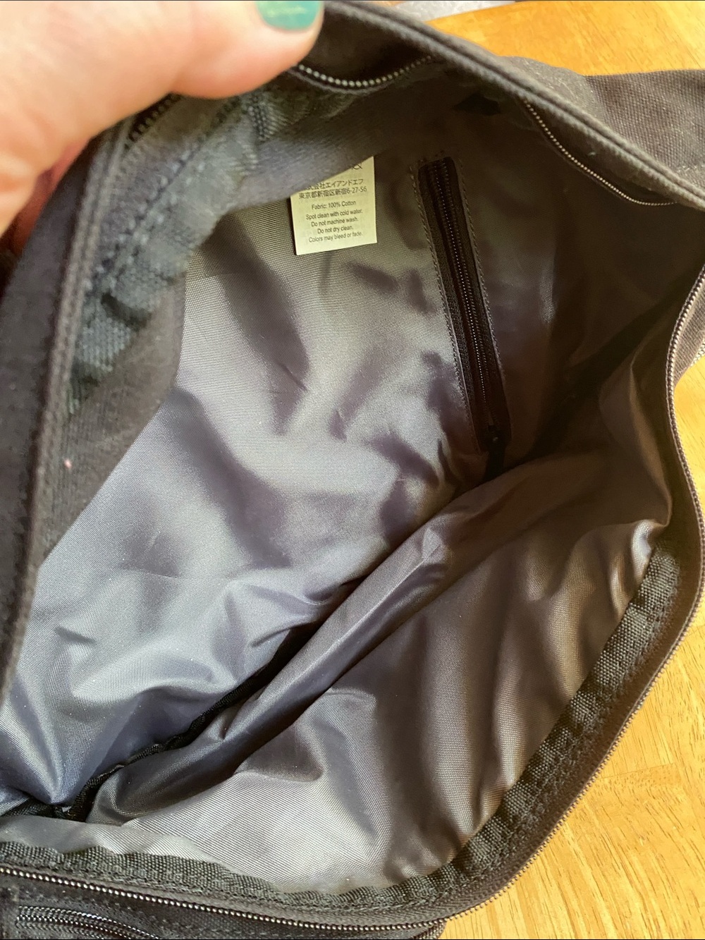 KAVU brand black Canvas Backpack Bag, 11x17” in good condition - Picture 6 of 9
